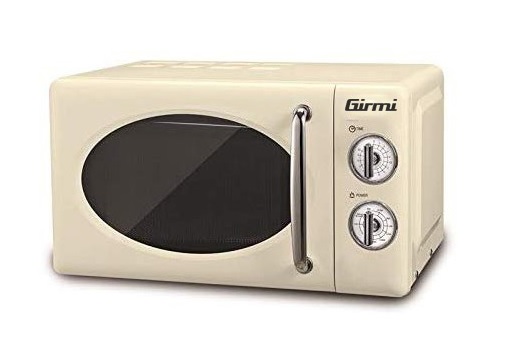 Girmi FM21 Forno Microonde Vintage Combinato, 1150W, 20 Litri, Cottura  combinata, Timer 30 minuti, Funzione scongelamento, Bianco : .it:  Casa e cucina